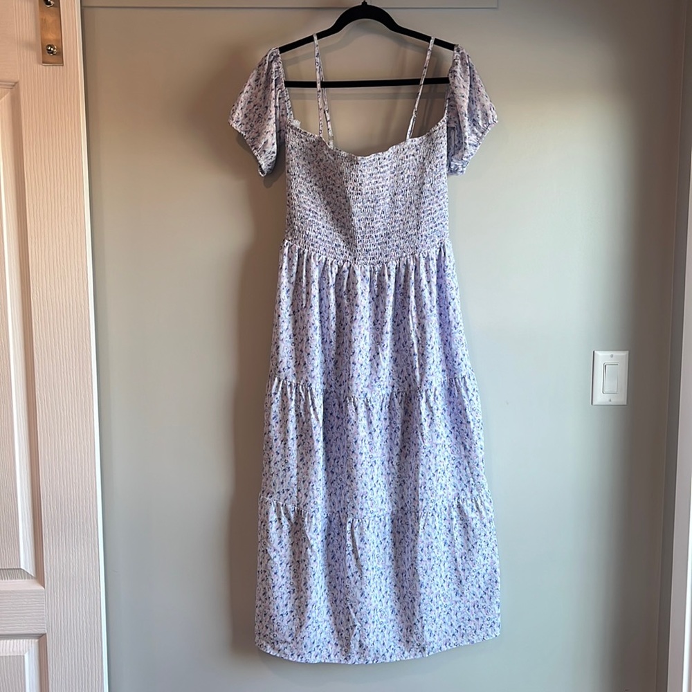 Heart loom off the shoulder dress